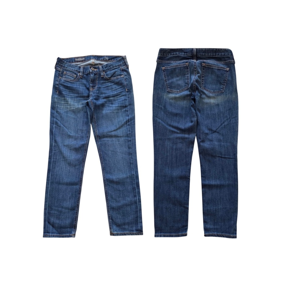 J.Crew Cropped Matchstick Jeans Womens 26 Dark Wash Stretch Denim Skinny Mexico